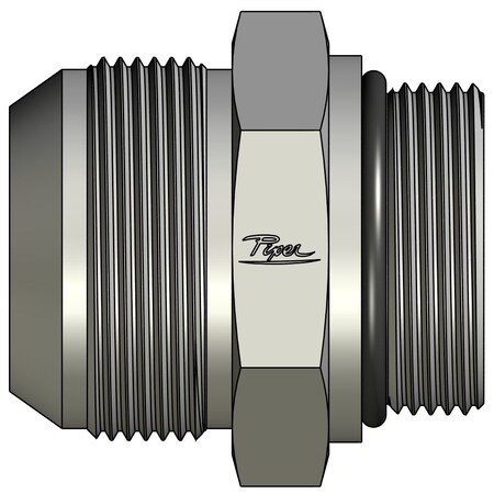 Piper Straight Thread Connector, 1-1/2in. Male JIC, 1in. Male O-Ring Boss 0700-24-16