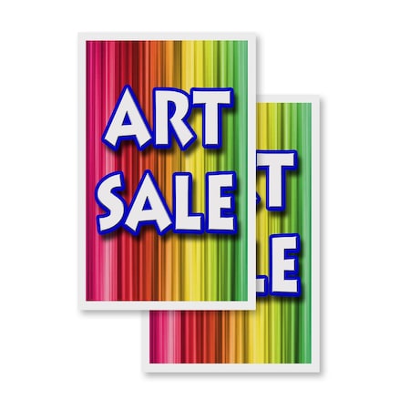 Signmission Art Sale, Vinyl Decals Only 24 Inch x 36 Inch, Vinyl Decal, 2PK DSB-2436-2PACK-Art Sale