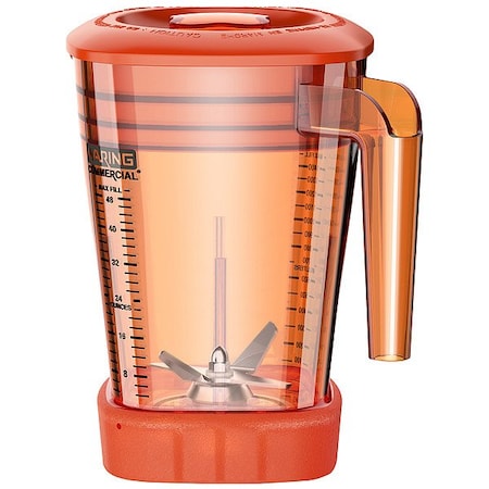 Waring Commercial BlenderContainerAssem, Orange, Copolyester cac93x-28