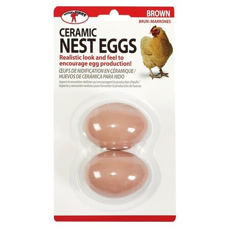 Miller Nest Egg, Ceramic, Brown CEGGBRN