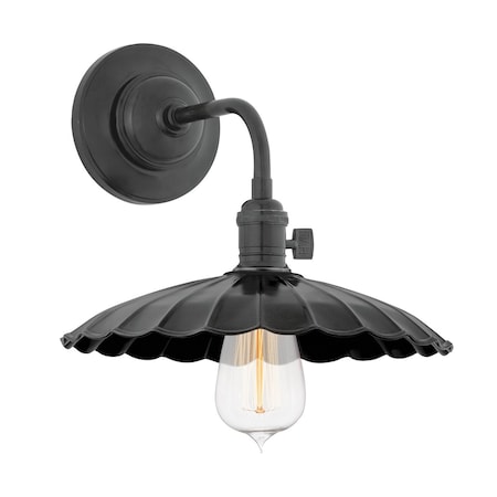 Hudson Valley Lighting Heirloom 1 Lt.  Wall Sconce 10 In. Old Bronze, ribbed 8000-OB-MS3