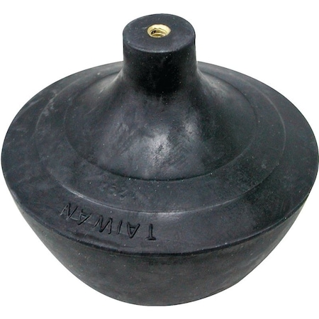 Prosource Toilet Tank Ball, No 6-32UNC Rod, Rubber, Black PMB-198