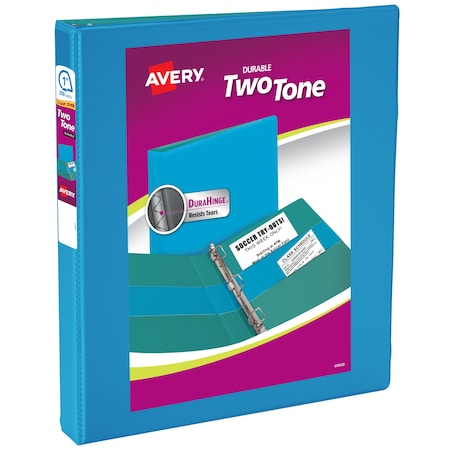 Avery Two-Tone Durable View 3 Ring Binder, 1" 17290