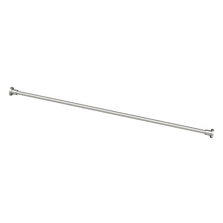 Gatco Modern Minimalist 60" Shower Rod Set, Satin Nickel 829SN