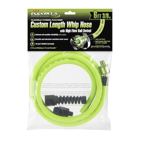 Flexzilla Pro Custom Length Whip Hose, 3/8