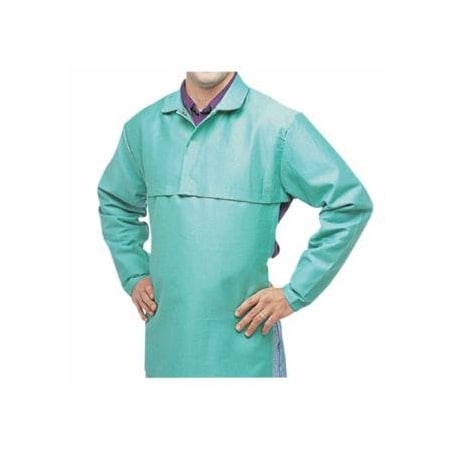 Best Welds FR Cotton Sateen Cape Sleeves, Hook-and-Loop, 3X-Large, Visual Green 902-CA-650-3XL