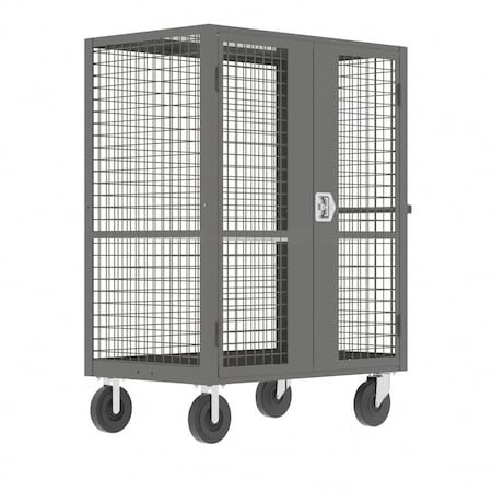 Valley Craft ScrtyCrt, 66in, 51in, 24in, Gry, Stl, 2000lb F89063VCGY