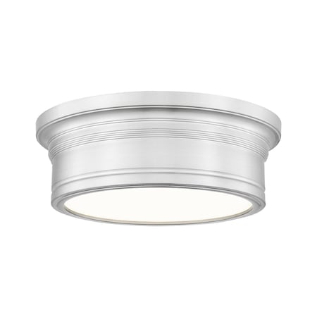 Z-Lite Bentley Brushed Nickel 1 Light Flush Mount 7702F12-BN-LED