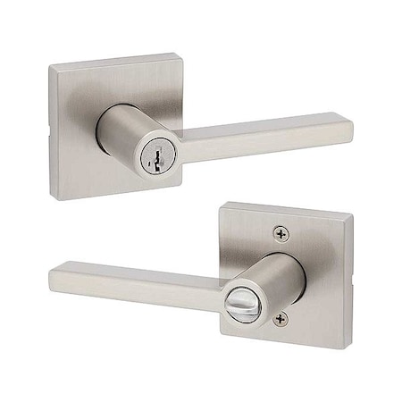 Kwikset Door Lever Lockset, 1 3/8-1 3/4" Thick 740HFL-SQT-15-SMT-6AL-RCS