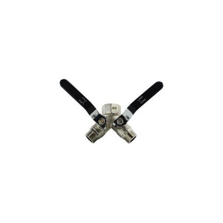 Midland Industries VALVE BALL NON-VENTED WYE 1 X 3/4IN BRS 947125