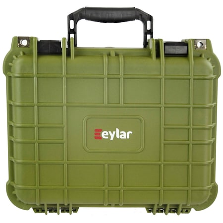 Eylar Compact 13.37in Gear Hard Case Waterproof w/ Foam Green SA00001-GRN