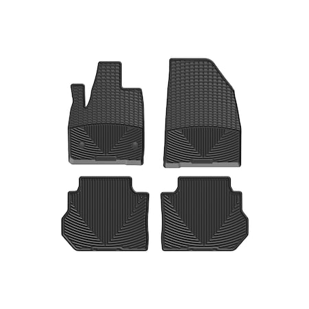Weathertech Black, Front and Rear All Weather Floor Mats W418-W535