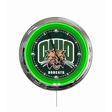 Holland Bar Stool Ohio University 16 LED Wall Clock ClkL16