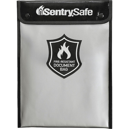 Sentry Safe Document Bag, 01 cuft Capacity, 15 in H x 11 in W x 112 in D Exterior, Yes, Zipper, Snap Lock FBWLZ0