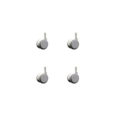 Service Caster 2 Inch MRI Safe Casters, 7/16 Grip Ring Stem, Set of 4, 4PK SCC-GR02S50-TPR-GRY-716138-MRI-4