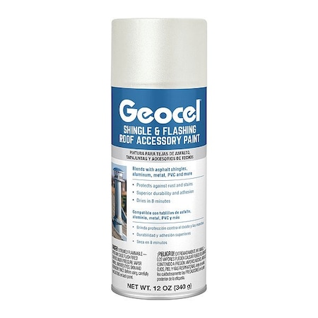 Geocel Shingle and Flashing Roof Paint, White GC91101-6X