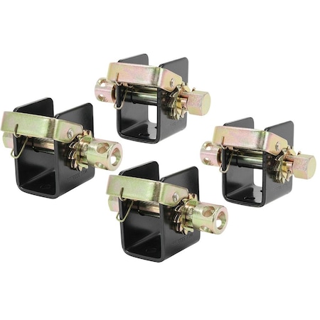 Mytee Products Lashing Winch 2in 2 Left, 2 Right Weld On Track Tie Down Tow Dolly Strap Truck Flat, 2PK LWinch02-Setx2