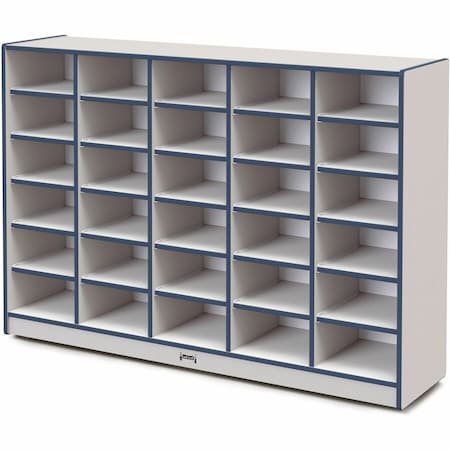 Jonti-Craft Rainbow Accents 30 Tub Mobile Storage, without Tubs, Navy 4030JCWW112