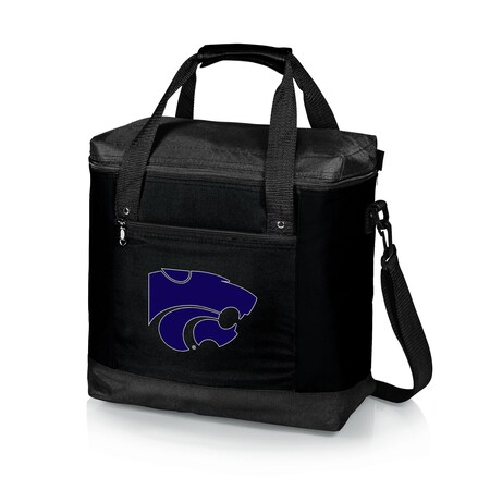 Picnic Time Family Of Brands NCAA Kansas State Wildcats Montero Tote Cooler Bag - Soft Cooler Bag - Picnic Tote, Black 604-00-179-254-0