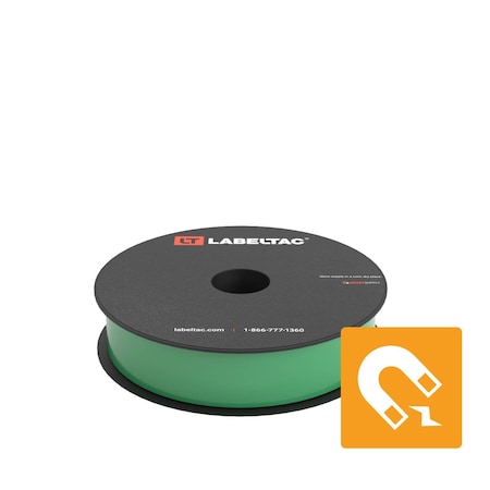 Labeltac Magnetic Supply 1in x 25ft LT4/Pro X, Green LT105M
