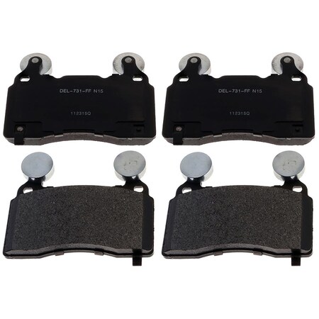 Acdelco PAD ASM FRT DISC BRK, Disc Brake Pad Set, 17D1474M