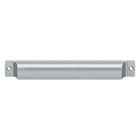 Deltana Rectangular Shell Pull Satin Chrome 7" SHP70U26D