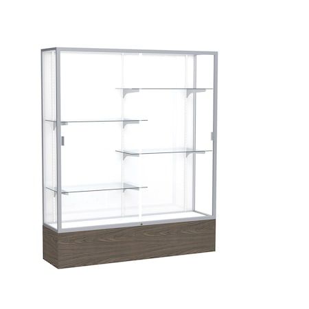 Ghent Floor Display Case 60x72x16, White, Satin 2075WB-SN-WV