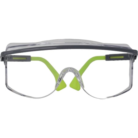 Uvex OTG Rimless Safety Glasses w/Black Temple, Clear Lens w/Uvextreme Anti-Fog Coating, Ultra-Dura Hardco AT01CLXTR