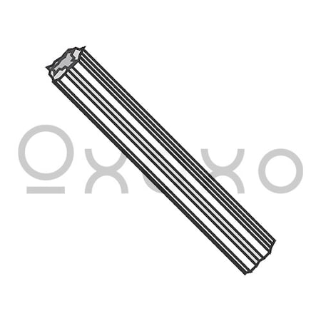 Oxoxo 14X1 1/2 Fluted Plastic Anchor Ductile Plastic, 1000PK 317421