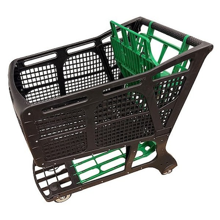 R.W. Rogers Co ShoppingCart, Polymer, 38-inL, 24-1/2inW EX-11575 GREEN/REPRO