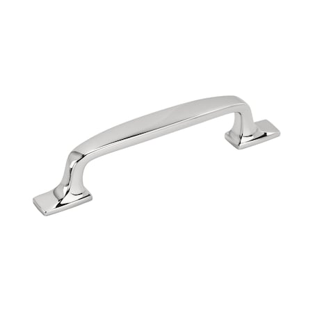 Amerock Highland Ridge 3-3/4 in 96 mm Center-to-Center Polished Chrome Cabinet Pull BP5531726