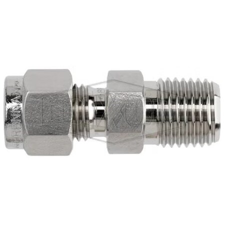 Dixon The Right Connection Instrumentation Connector, 3/8 in x 1/4-18 Nominal, Tube x MNPT End Style, Dome 6-DMC-4