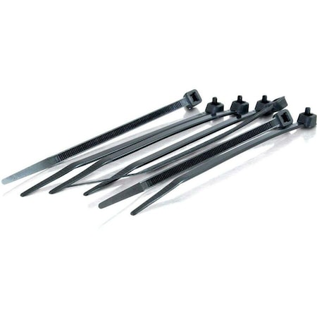 C2G Cable Tie, 7-1/2 in L, Black, 50 lb Strength 43038