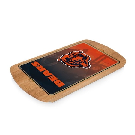 Picnic Time Family Of Brands NFL Chicago Bears - Billboard Glass Top Serving Tray 911-01-505-064-2