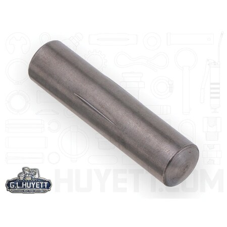 Huyett DIN 1475 Metric Grooved Pin, Low Carbon Steel, 8 mm Dia x 7.91 mm Small End Dia x 50 mm Length GPM-080-050-75