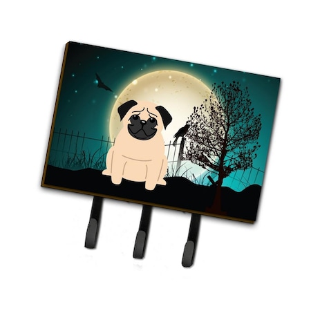 Carolines Treasures Halloween Scary Pug Fawn Leash or Key Holder BB2198TH68