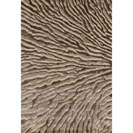 Art Carpet 9 x 13 ft. Troy Collection Ripple Woven Area Rug, Beige 26068