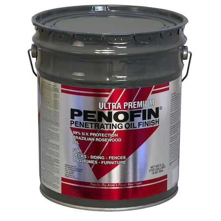 Penofin Red Label Series Ultra-Premium Stain, Transparent, Hickory, Liquid, 5 gal Can F5MHI5G