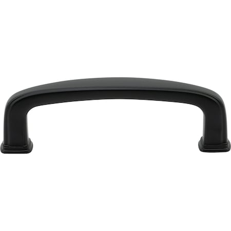 Designperfect 3'' Center-to-Center Square Cabinet Pull, Matte/Flat Black, 25PK DPA25S872BLK