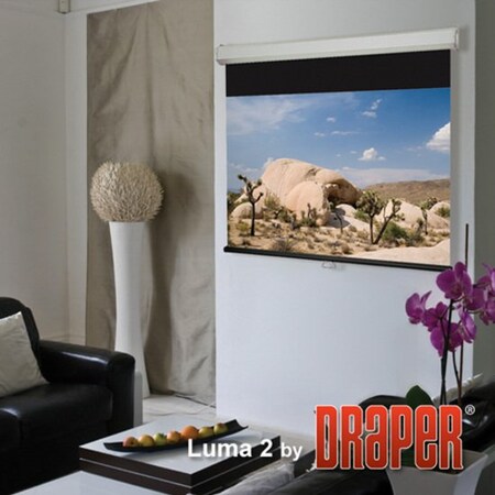 Draper Draper Luma 2 Manual Wall and Ceiling Projection Screen - 87" x 116" - Fiberglass Matt White - 150" Diagonal 206016