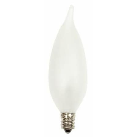 Ge Chandelier Light Bulb, 25 W, CA10 Lamp, E12 Candelabra Lamp Base, 220 Lumens 66104