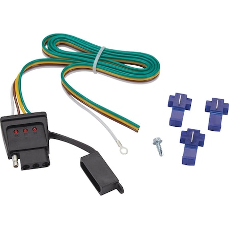 Towsmart 4-Way Flat 48'' Trailer Wiring Connector with Splice Connectors 1319