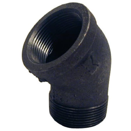 Pannext Fittings B-S4510 1 in. Black Street Elbow- 45 Degree 449085