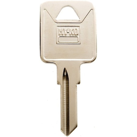 Hy-Ko Key Blank, Brass, Nickel, For: Trimark Cabinet, House Locks and Padlocks 11010TM10