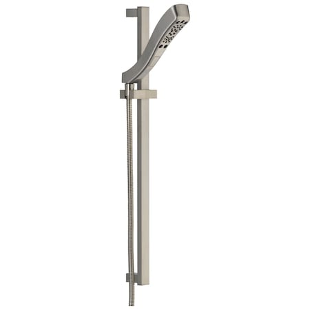 Delta Universal Showering Components H2OKinetic 4-Setting Slide Bar Hand Shower 51552-SS