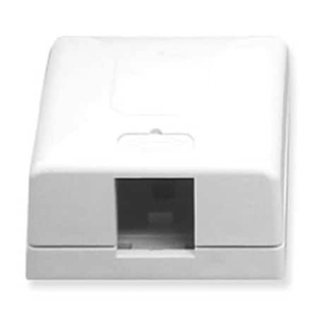 Icc 1 Port Surface Mount Box - White IC108SB1WH
