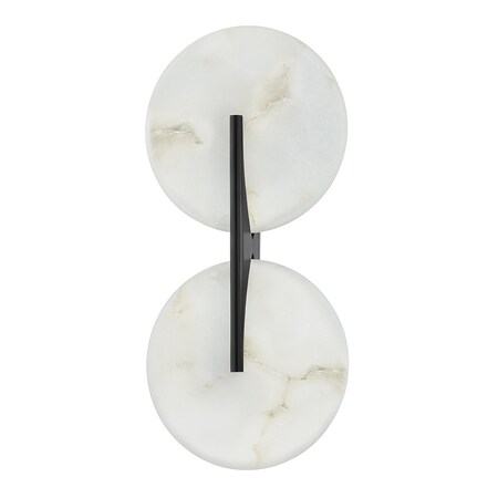Corbett Lighting Asteria 2 Light Wall Sconce 9.75 In. Black Brass 418-21-BBR