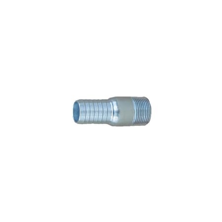 Bk Products Adapter 1in Barb X 1in D MPT Galvanized Steel 57545