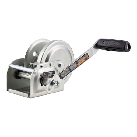 Curt Hand-Crank Brake Winch, 1,000 lbs, 4.2:1 Gear Ratio, 7'' Handle 29610