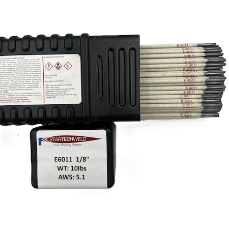 Star Tech Weld E6011 Welding Rod 1/8" E6011 Stick Welding Electrodes 10Lbs with Arc stability 1/8" E6011-125-10